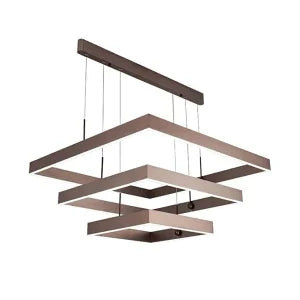 Modern Square Pendant Light with 3 in 1 CCT Remote (Size Customization Available)