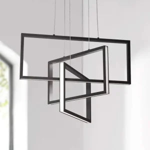 Rectangular Chandelier Light with 3 in 1 CCT Remote (Size Customization Available)