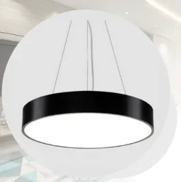 Round Pendant Light with 3 in 1 CCT Remote (Size Customization Available)